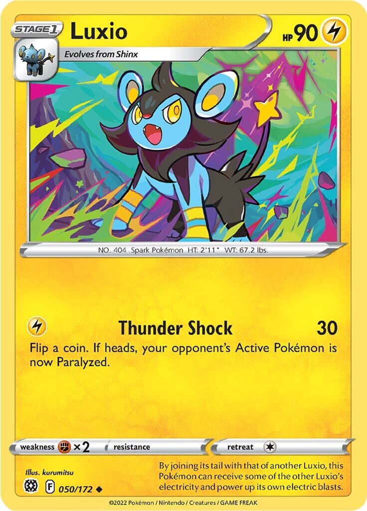 Luxio (050/172) [Sword & Shield: Brilliant Stars] Pokemon Single Pokémon  | Multizone: Comics And Games