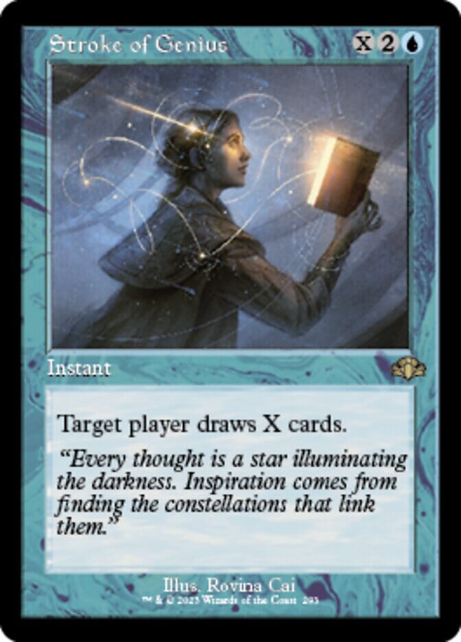 Stroke of Genius (Retro) [Dominaria Remastered] MTG Single Magic: The Gathering  | Multizone: Comics And Games