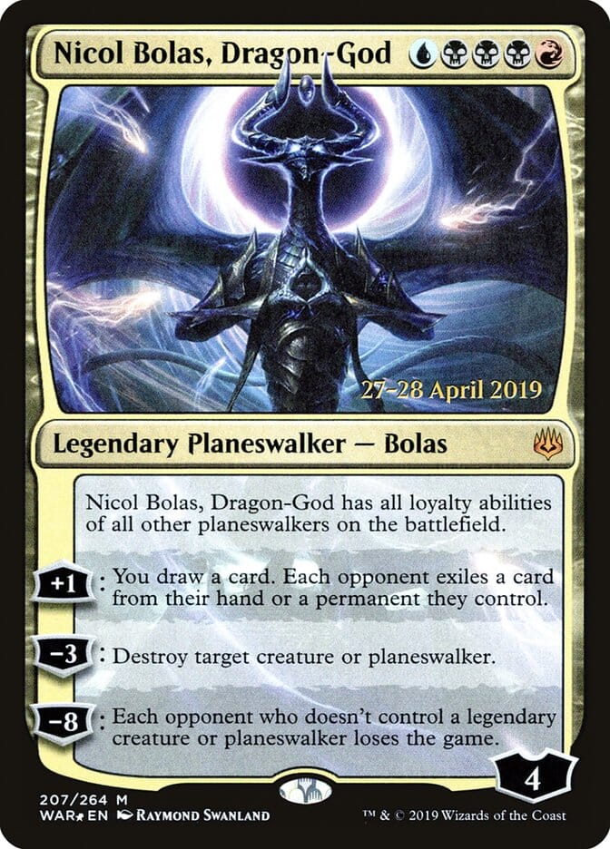 Nicol Bolas, Dragon-God [War of the Spark Prerelease Promos] MTG Single Magic: The Gathering  | Multizone: Comics And Games