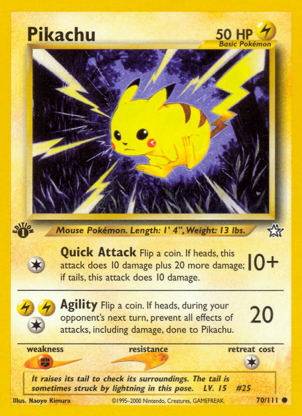 Pikachu (70/111) [Neo Genesis 1st Edition] Pokemon Single Pokémon  | Multizone: Comics And Games