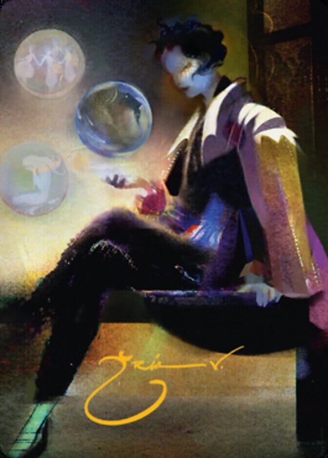 Obscura Interceptor Art Card (Gold-Stamped Signature) [Streets of New Capenna Art Series] MTG Single Magic: The Gathering  | Multizone: Comics And Games