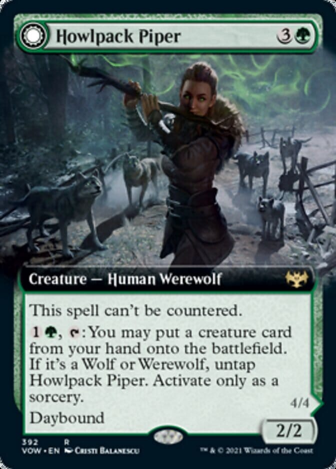 Howlpack Piper // Wildsong Howler (Extended) [Innistrad: Crimson Vow] MTG Single Magic: The Gathering  | Multizone: Comics And Games