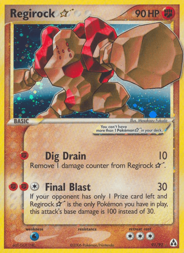 Regirock Star (91/92) [EX: Legend Maker] Pokemon Single Pokémon  | Multizone: Comics And Games