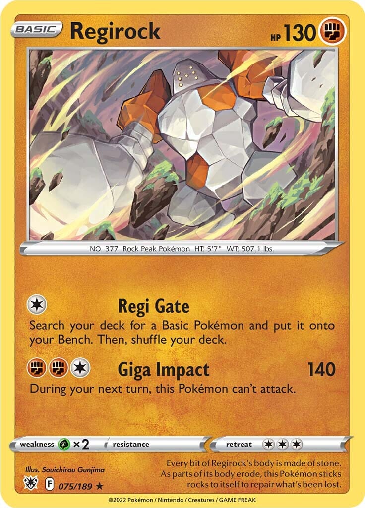 Regirock (075/189) [Sword & Shield: Astral Radiance] Pokemon Single Pokémon  | Multizone: Comics And Games
