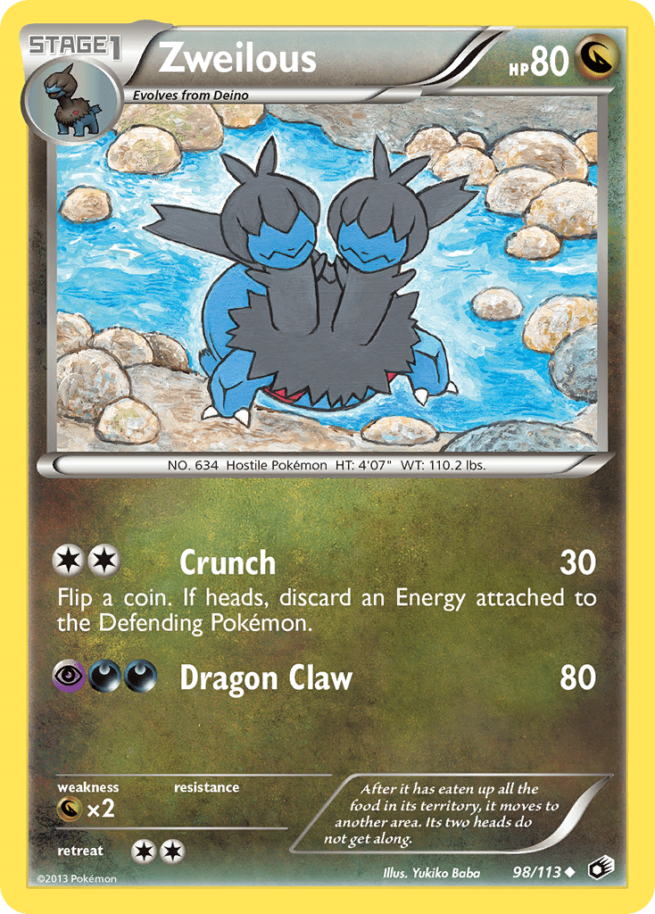Zweilous (98/113) [Black & White: Legendary Treasures] Pokemon Single Pokémon  | Multizone: Comics And Games