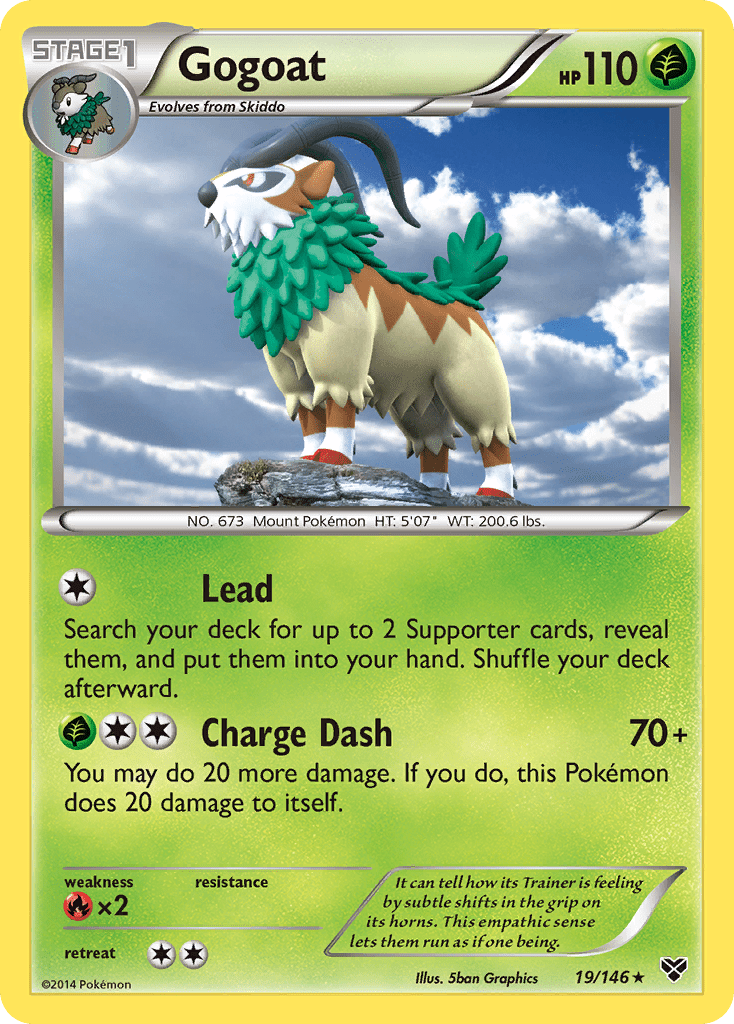 Gogoat (19/146) [XY: Base Set] Pokemon Single Pokémon  | Multizone: Comics And Games