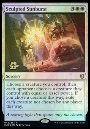 Sculpted Sunburst [Commander Legends: Battle for Baldur's Gate Prerelease Promos] MTG Single Magic: The Gathering  | Multizone: Comics And Games
