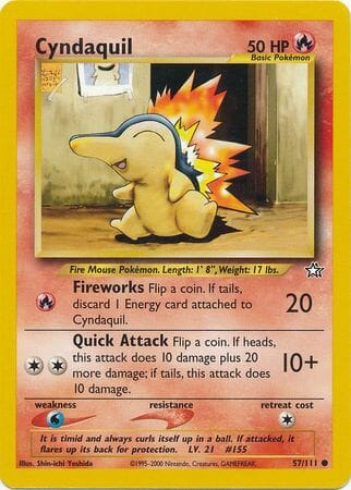 Cyndaquil (57/111) [Neo Genesis Unlimited] Pokemon Single Pokémon  | Multizone: Comics And Games