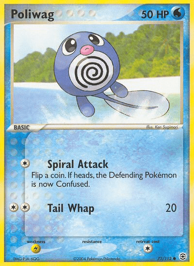 Poliwag (75/112) [EX: FireRed & LeafGreen] Pokemon Single Pokémon  | Multizone: Comics And Games