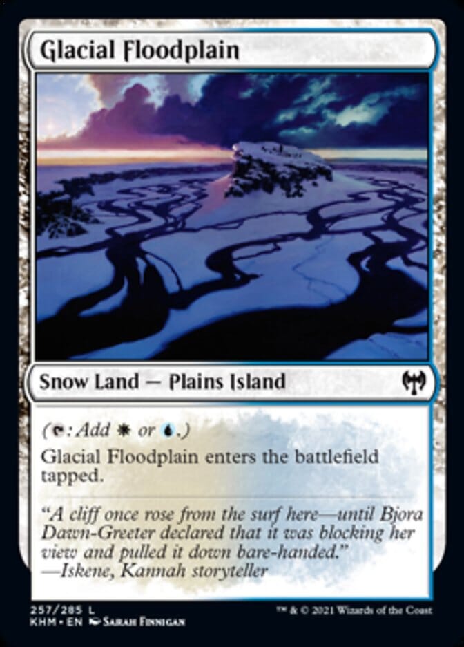 Glacial Floodplain [Kaldheim] MTG Single Magic: The Gathering  | Multizone: Comics And Games