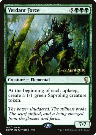 Verdant Force [Dominaria Promos] MTG Single Magic: The Gathering  | Multizone: Comics And Games