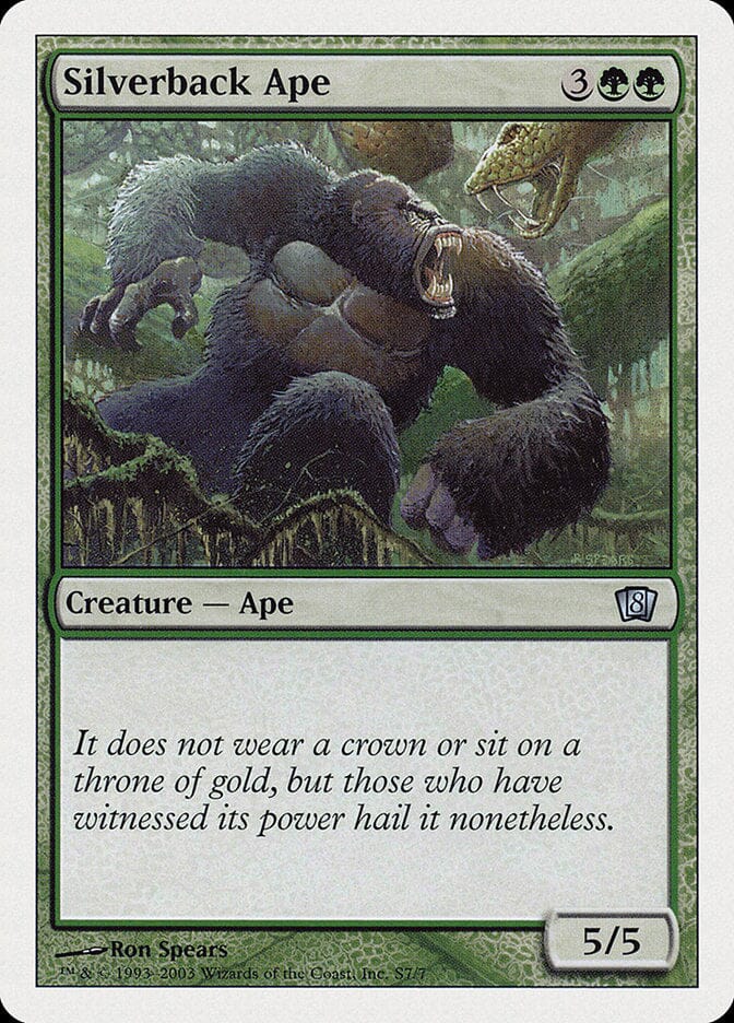 Silverback Ape [Eighth Edition] MTG Single Magic: The Gathering  | Multizone: Comics And Games