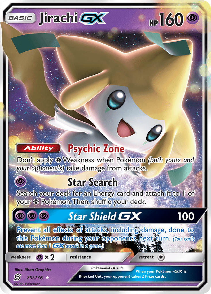 Jirachi GX (79/236) [Sun & Moon: Unified Minds] Pokemon Single Pokémon  | Multizone: Comics And Games