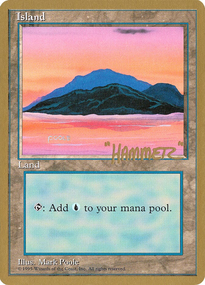 Island (shr369) (Shawn "Hammer" Regnier) [Pro Tour Collector Set] MTG Single Magic: The Gathering  | Multizone: Comics And Games