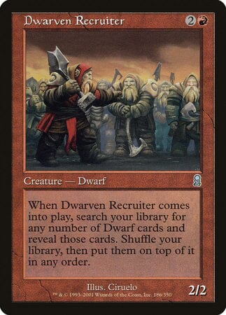 Dwarven Recruiter [Odyssey] MTG Single Magic: The Gathering  | Multizone: Comics And Games