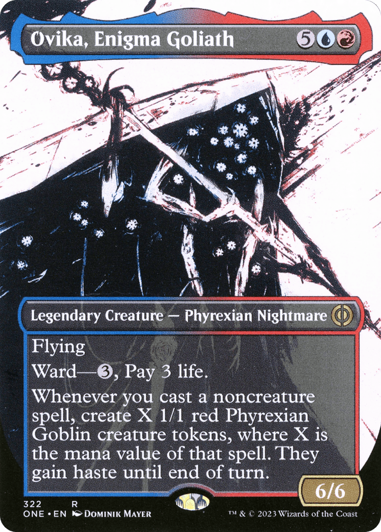 Ovika, Enigma Goliath (Borderless Ichor) [Phyrexia: All Will Be One] MTG Single Magic: The Gathering  | Multizone: Comics And Games