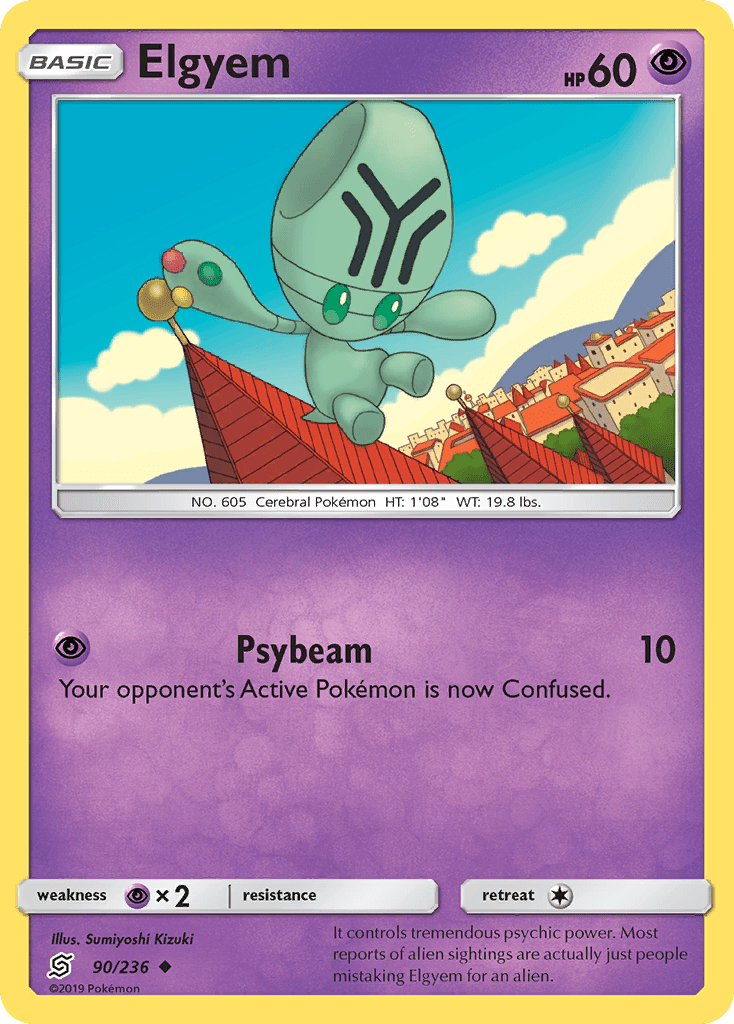 Elgyem (90/236) [Sun & Moon: Unified Minds] Pokemon Single Pokémon  | Multizone: Comics And Games