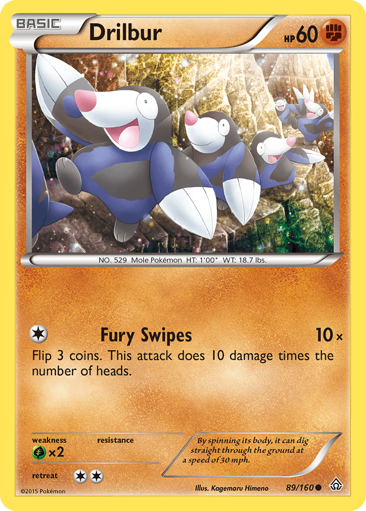 Drilbur (89/160) [XY: Primal Clash] Pokemon Single Pokémon  | Multizone: Comics And Games