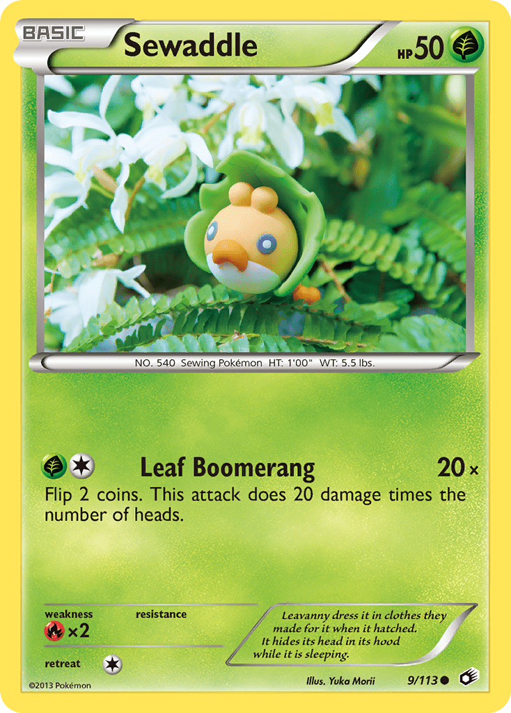 Sewaddle (9/113) [Black & White: Legendary Treasures] Pokemon Single Pokémon  | Multizone: Comics And Games