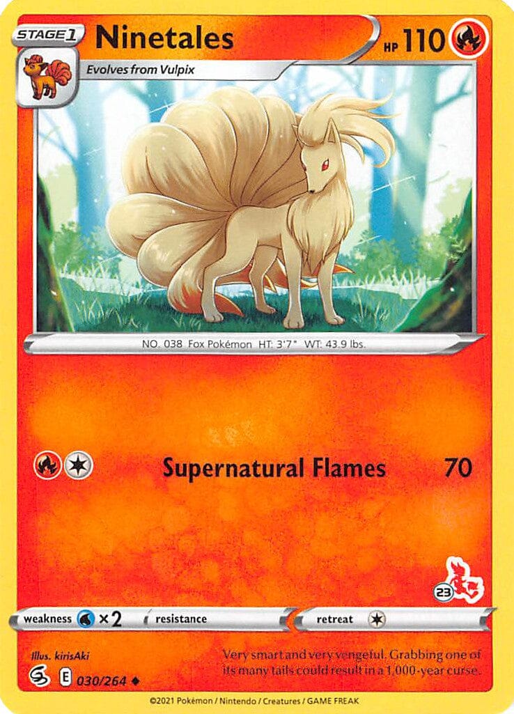 Ninetales (30/264) (Cinderace Stamp #23) [Battle Academy 2022] Pokemon Single Pokémon  | Multizone: Comics And Games