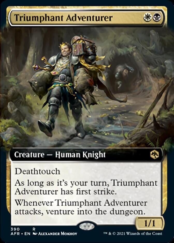 Triumphant Adventurer (Extended) [Dungeons & Dragons: Adventures in the Forgotten Realms] MTG Single Magic: The Gathering  | Multizone: Comics And Games
