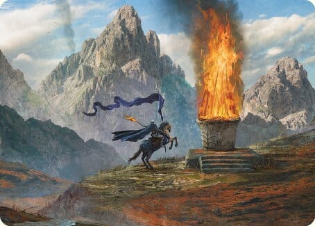 Call for Aid Art Card [The Lord of the Rings: Tales of Middle-earth Art Series] MTG Single Magic: The Gathering  | Multizone: Comics And Games