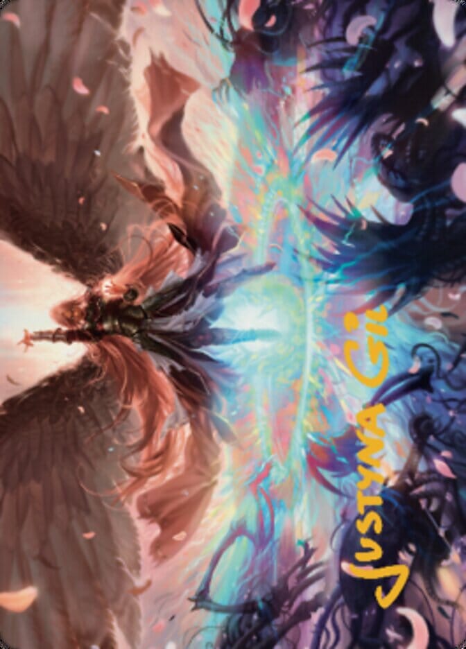 Iridian Maelstrom Art Card (Gold-Stamped Signature) [Dominaria United Art Series] MTG Single Magic: The Gathering  | Multizone: Comics And Games