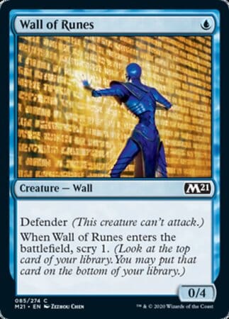 Wall of Runes [Core Set 2021] MTG Single Magic: The Gathering  | Multizone: Comics And Games