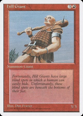 Hill Giant [Fourth Edition] MTG Single Magic: The Gathering  | Multizone: Comics And Games