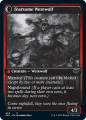 Fearful Villager // Fearsome Werewolf [Innistrad: Double Feature] MTG Single Magic: The Gathering  | Multizone: Comics And Games