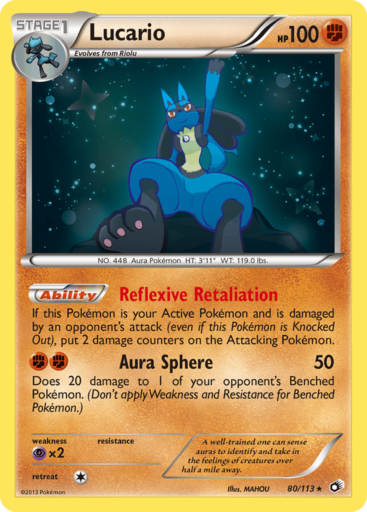 Lucario (80/113) [Black & White: Legendary Treasures] Pokemon Single Pokémon  | Multizone: Comics And Games