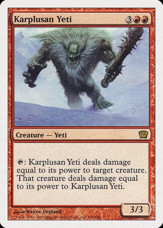 Karplusan Yeti [Ninth Edition] MTG Single Magic: The Gathering  | Multizone: Comics And Games