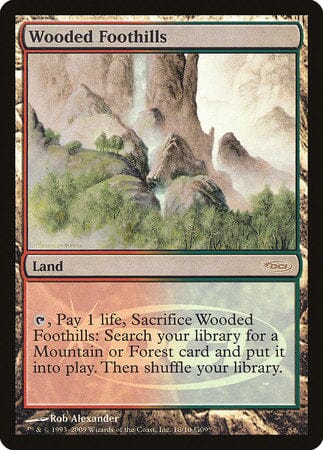 Wooded Foothills [Judge Gift Cards 2009] MTG Single Magic: The Gathering  | Multizone: Comics And Games