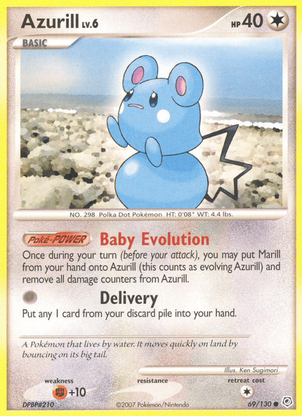 Azurill (69/130) [Diamond & Pearl: Base Set] Pokemon Single Pokémon  | Multizone: Comics And Games