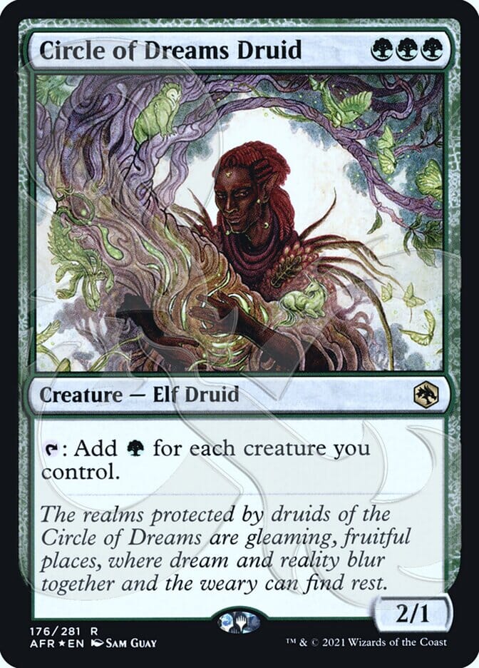 Circle of Dreams Druid (Ampersand Promo) [Dungeons & Dragons: Adventures in the Forgotten Realms Promos] MTG Single Magic: The Gathering  | Multizone: Comics And Games