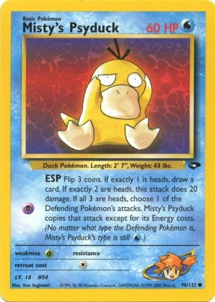 Misty's Psyduck (90/132) [Gym Challenge Unlimited] Pokemon Single Pokémon  | Multizone: Comics And Games