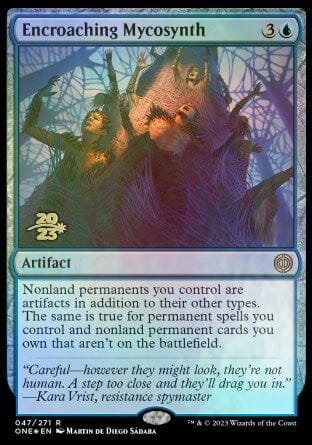 Encroaching Mycosynth [Phyrexia: All Will Be One Prerelease Promos] MTG Single Magic: The Gathering  | Multizone: Comics And Games