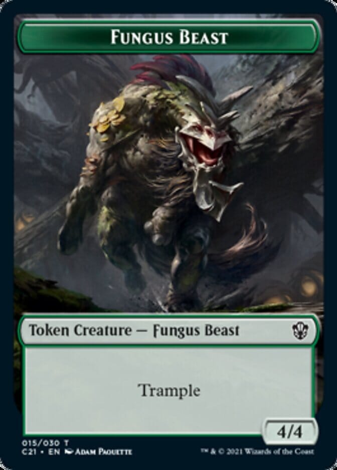 Demon // Fungus Beast Token [Commander 2021 Tokens] MTG Single Magic: The Gathering  | Multizone: Comics And Games