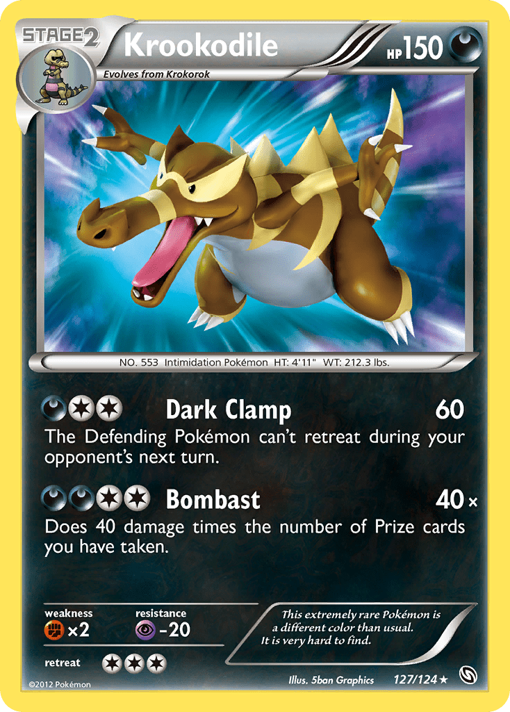 Krookodile (127/124) [Black & White: Dragons Exalted] Pokemon Single Pokémon  | Multizone: Comics And Games