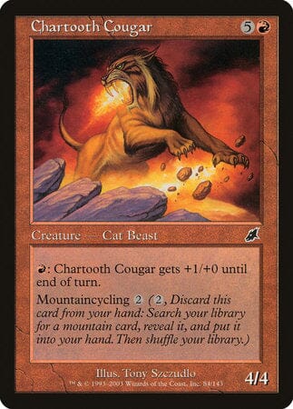 Chartooth Cougar [Scourge] MTG Single Magic: The Gathering  | Multizone: Comics And Games