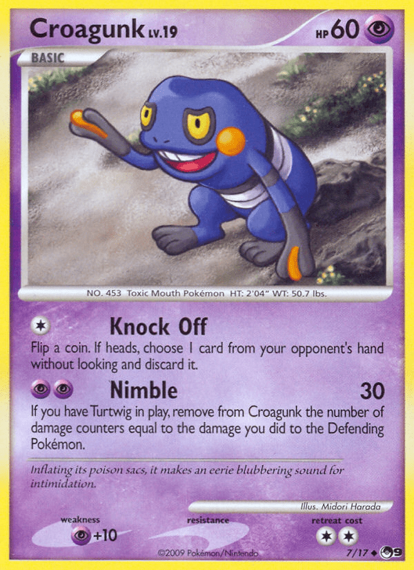 Croagunk (7/17) [POP Series 9] Pokemon Single Pokémon  | Multizone: Comics And Games