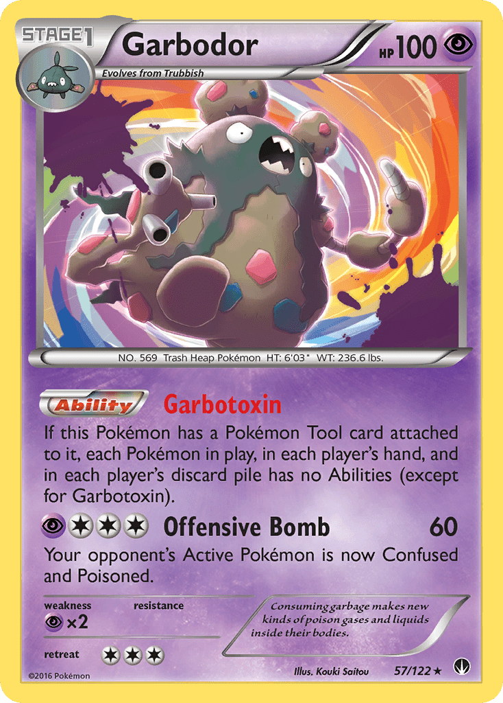 Garbodor (57/122) [XY: BREAKpoint] Pokemon Single Pokémon  | Multizone: Comics And Games