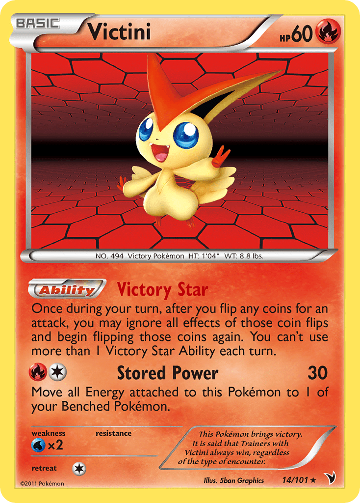 Victini (14/101) [Black & White: Noble Victories] Pokemon Single Pokémon  | Multizone: Comics And Games