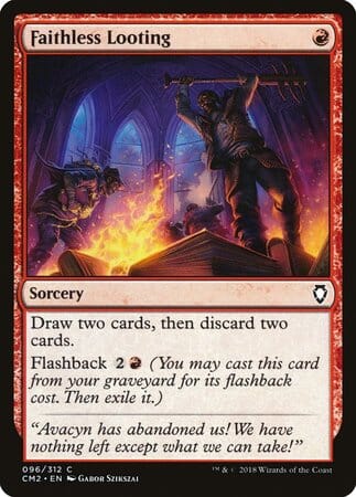 Faithless Looting [Commander Anthology Volume II] MTG Single Magic: The Gathering  | Multizone: Comics And Games