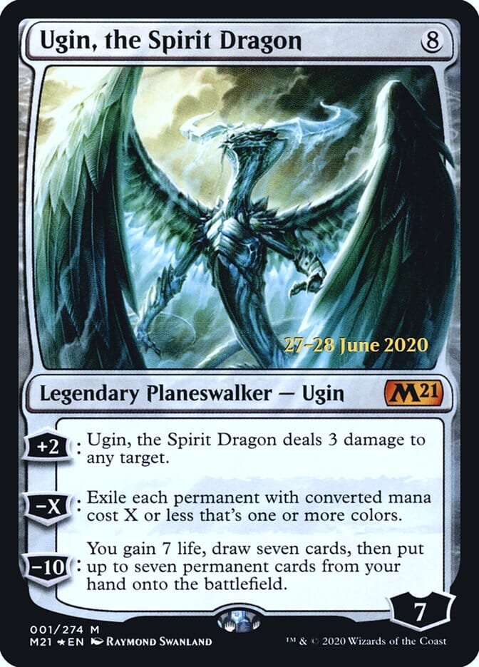 Ugin, the Spirit Dragon [Core Set 2021 Prerelease Promos] MTG Single Magic: The Gathering  | Multizone: Comics And Games