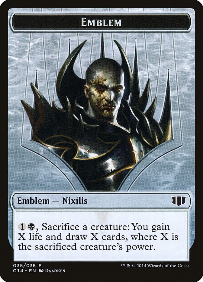 Ob Nixilis of the Black Oath Emblem // Zombie (016/036) Double-sided Token [Commander 2014 Tokens] MTG Single Magic: The Gathering  | Multizone: Comics And Games