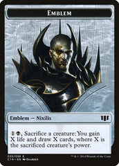Ob Nixilis of the Black Oath Emblem // Zombie (016/036) Double-sided Token [Commander 2014 Tokens] MTG Single Magic: The Gathering  | Multizone: Comics And Games