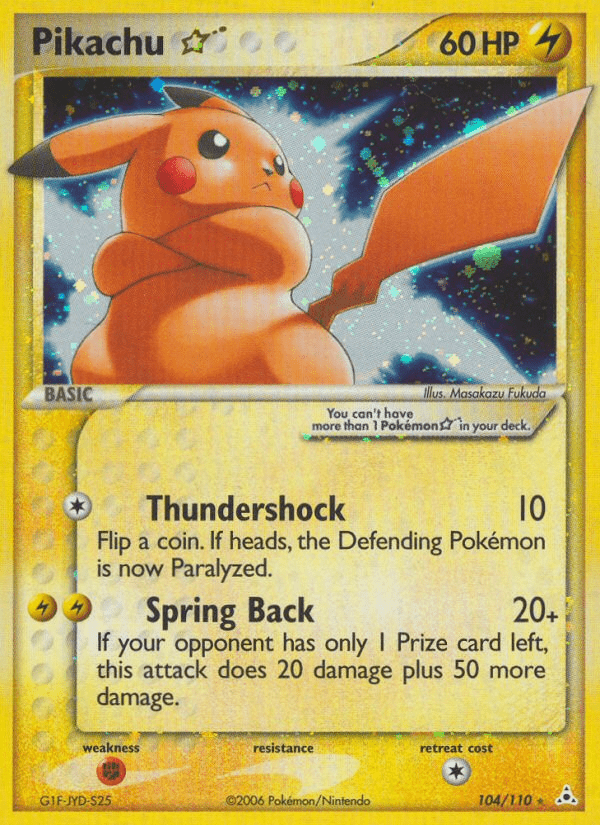 Pikachu Star (104/110) [EX: Holon Phantoms] Pokemon Single Pokémon  | Multizone: Comics And Games