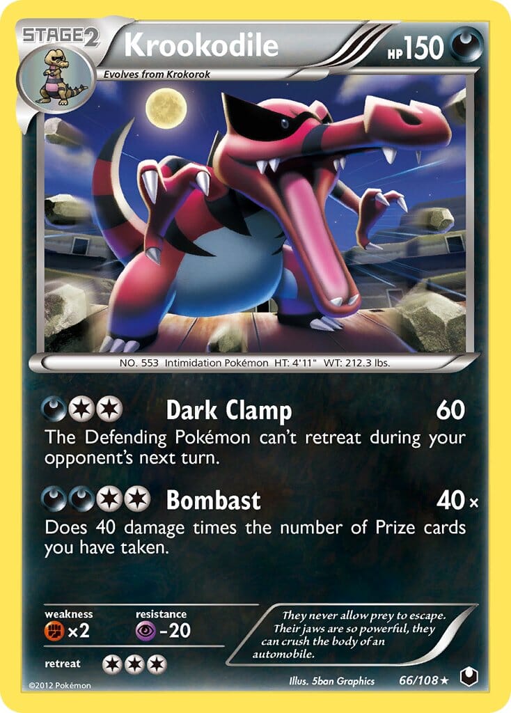 Krookodile (66/108) (Theme Deck Exclusive) [Black & White: Dark Explorers] Pokemon Single Pokémon  | Multizone: Comics And Games