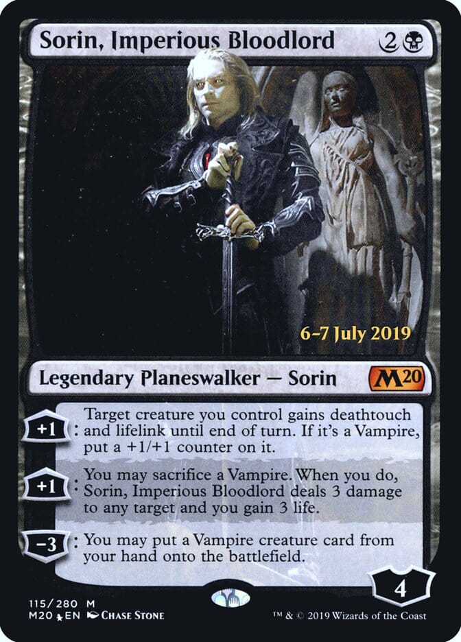 Sorin, Imperious Bloodlord [Core Set 2020 Prerelease Promos] MTG Single Magic: The Gathering  | Multizone: Comics And Games